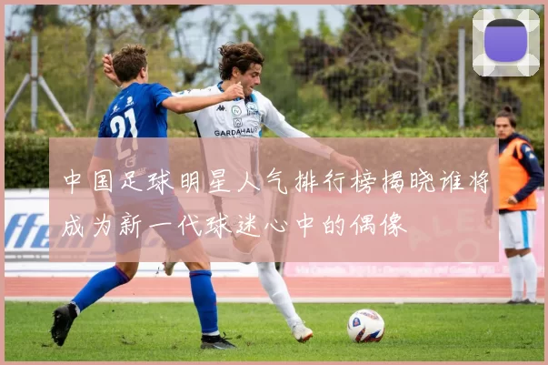 中国足球明星人气排行榜揭晓谁将成为新一代球迷心中的偶像